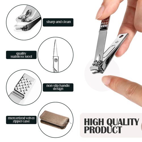 Coume 48 Set Men Gift Bulk Nail Care Kit Stainless Steel 8 in 1 Manicure and Pedicure Set with Travel Case Stocking Stuffers Baby Shower Prizes for Employee Teacher Staff Coworkers(Green Series)