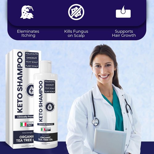 Psoriasis Shampoo - Medicated Anti-Dandruff Solution for Flaky Scalp & Seborrheic Dermatitis - 200ml