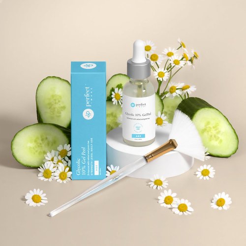 Glycolic Gel Peel - 10% Strength with Retinol & Green Tea Extract for Radiant Skin