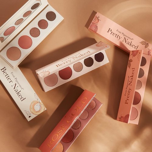 100% PURE Pretty Naked II Makeup Palette - All-in-One Compact with Eyeshadow, Blush & Highlighter | Vegan, Natural Nude to Smokey Tones
