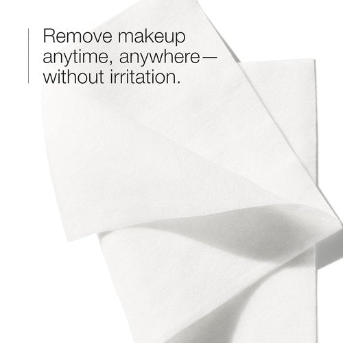 Clinique Micellar Cleansing Makeup Remover Wipes - No Water Needed, Perfect for Travel | 50 Count