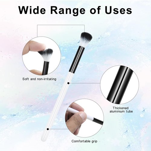 20 PCS Eyelash Cleaning Brush Set, Lash Bath and Shampoo Cleansing Brushes for Extension, Eyeshadow Brush Set, Bulk Black