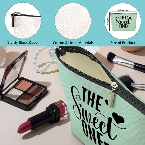 3 Pcs Cosmetic Bags for Women Makeup Bag Toiletry Bag Funny Girls Trip Gifts Favors Girls Weekend Bachelorette Party Bestie Best Friend Friendship Gifts for Women Sister Mom, Pink Purple Green