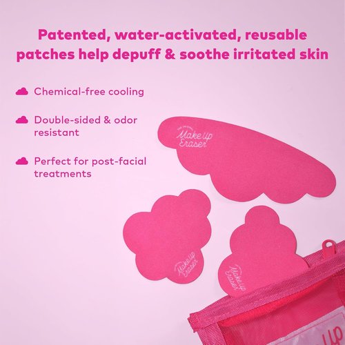 MakeUp Eraser Face Cooling Clouds - Reusable Facial Patches for Reducing Redness & Irritation - Instant Cooling