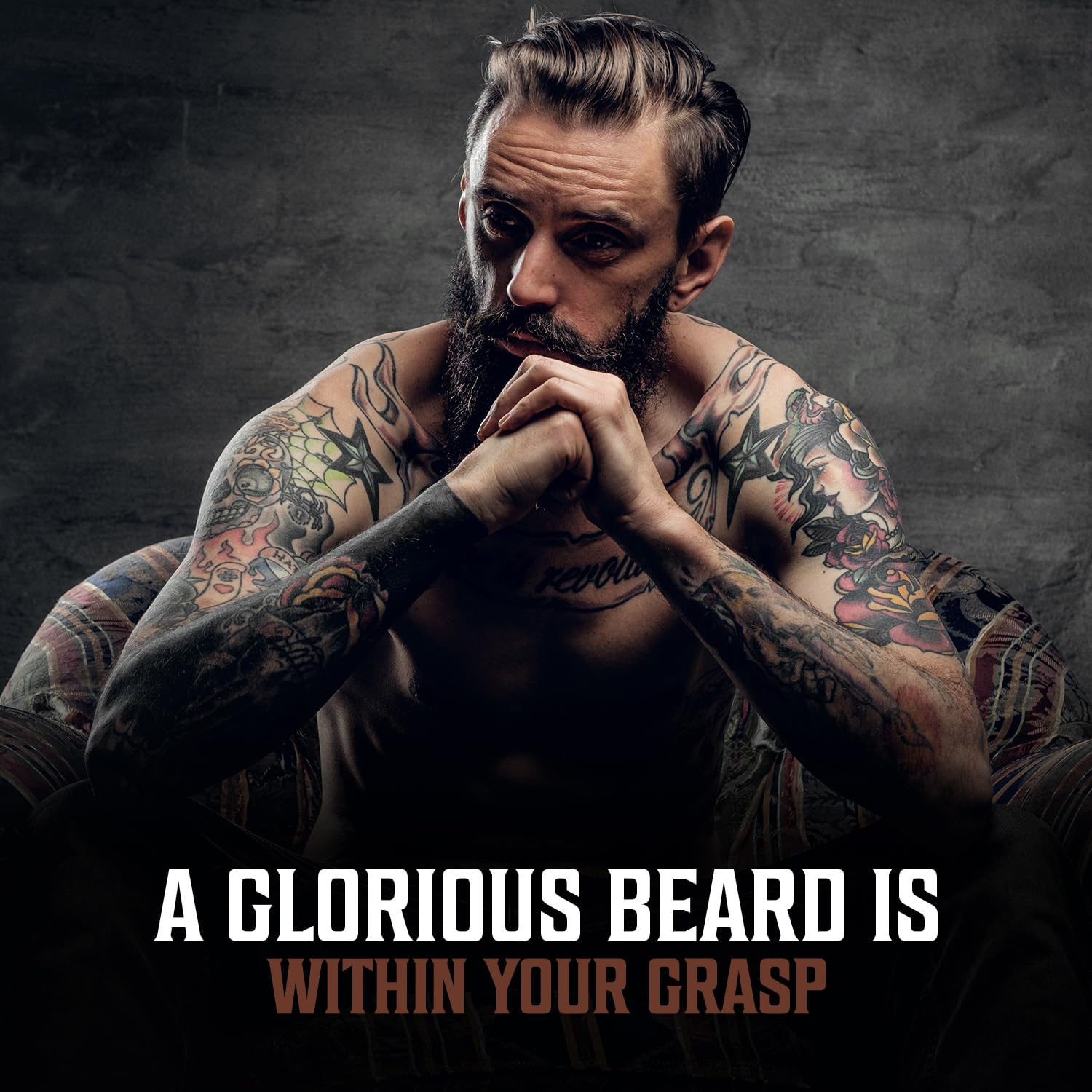 Viking Revolution Sandalwood Beard Oil for Men - Natural Mens Beard Oil with Argan Oil and Jojoba Oil - Beard Softener, Strengthens and Moisturizes - Beard Conditioner for Men (Sandalwood, 3 Pack)