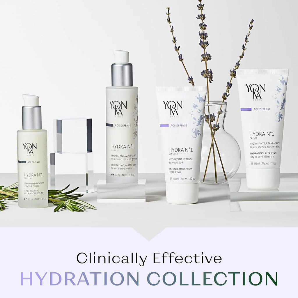 Yon-Ka Hydra No.1 Creme & Masque Set - Anti-Aging Face Moisturizer & Hydrating Mask for Normal to Dry Skin | Paraben-Free, 1.74 oz & 1.80 oz