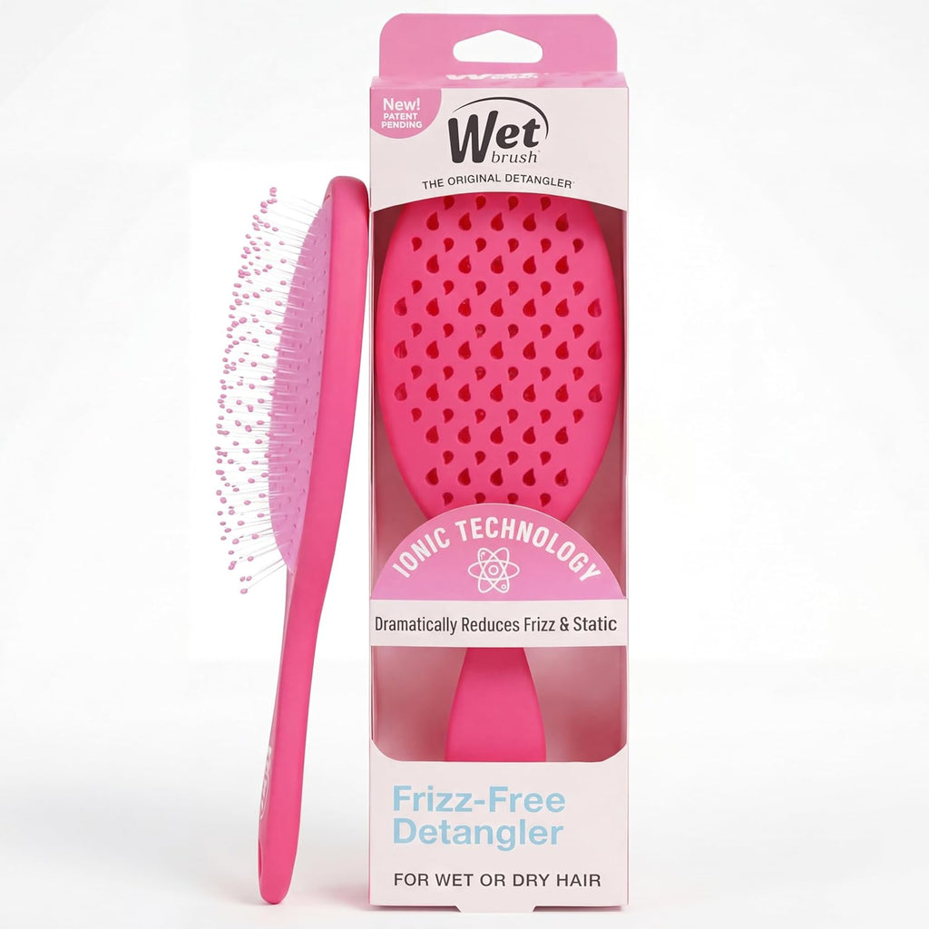 Wet Brush Frizz-Free Detangler Brush - Ionic Technology for Smooth, Frizz-Free Hair | Pink