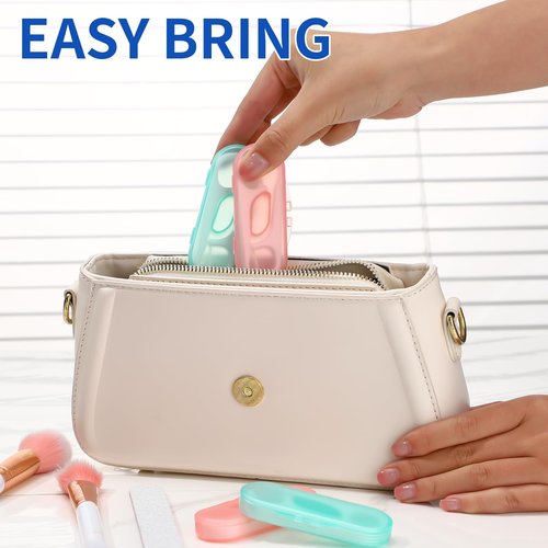 200pcs Dental Floss Picks for Travel - Twin-Line Flossers with 20 pcs Travel Case for Adults Teeth Cleaning, Portable Sealed Storage for Travel, Office, Home Use