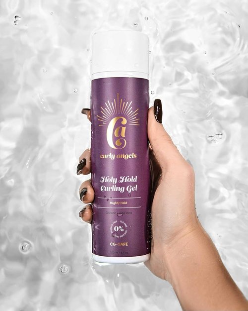 **Holy Hold Curling Gel - Long-Lasting Hold & Shine for All Hair Types | 8 oz**