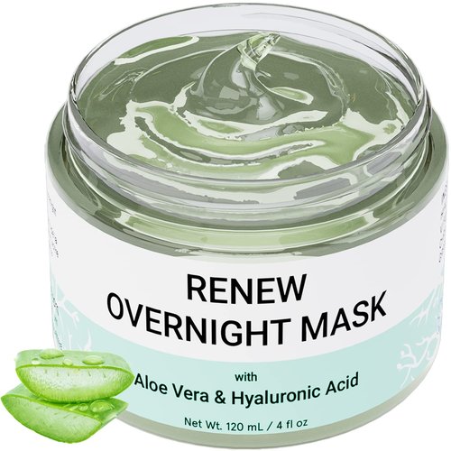 Doppeltree RENEW Overnight Face Mask - Hydrating Aloe Vera & Hyaluronic Acid for All Skin Types