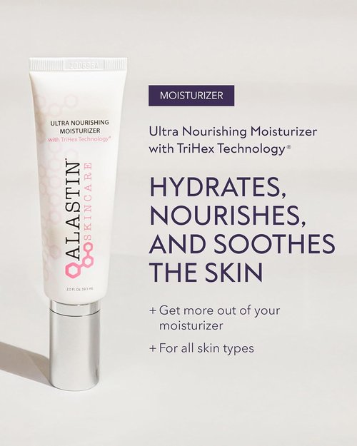 ALASTIN Skincare Ultra Nourishing Face Moisturizer - Daily Hydrating Cream for Dry Skin (2 oz)