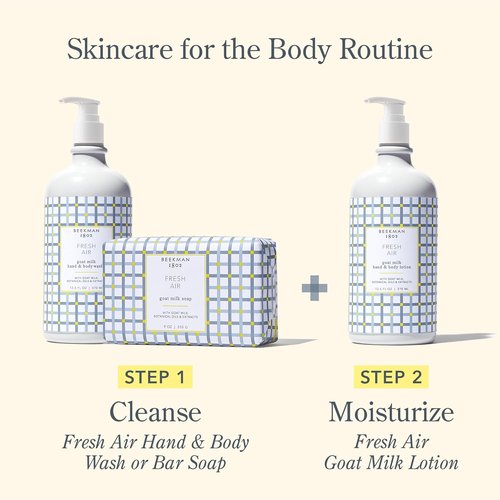 Beekman 1802 Goat Milk Body Care Bundle - Moisturizing Bar Soap & Lotion Set | Fresh Citrus Scent, 9oz & 12.5oz