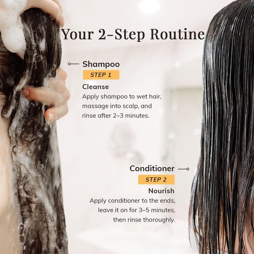 Skiennix Hair Growth Shampoo & Conditioner Set - Rosemary & Biotin for Thickening & Healthy Scalp