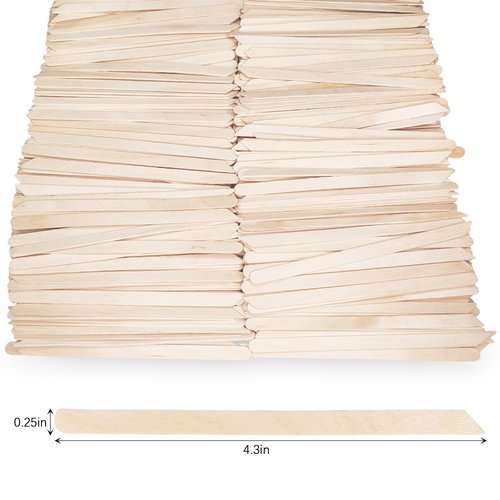1000Pcs Wooden Wax Sticks, Eyebrow Wax Sticks for Hair Remove, Waxing Spatulas Applicator Sticks for Body Lip Hair Removal, Small Popsicle Sticks