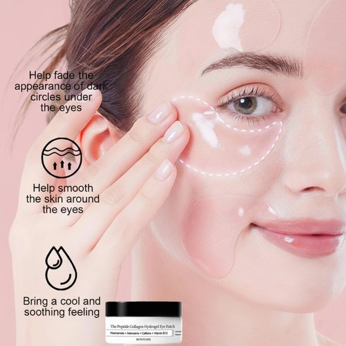 Fidiiog Collagen Collagen Hydrogel Eye Masks for Puffy Eyes and Dark Circles, 60 Piece Set Skin Care Eye Patch (1PCS)