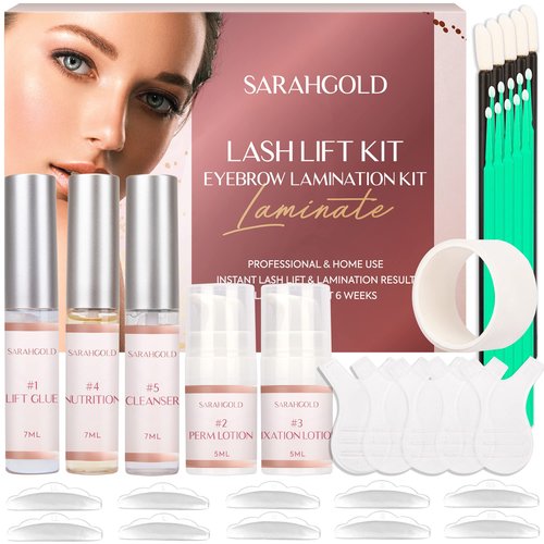 Lash Lift and Brow Lamination Kit: Professional At-Home Lash Lift & Brow Laminate Set, Long-Lasting Curl & Shape, Complete DIY Kit for Salon-Like Results