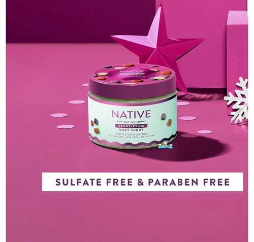Native Limited Edition Holiday Body Wash Scrub - Gum Drop Scent - 12oz Bottle