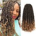 Umylar Passion Twist Hair 18 Inch 8 Packs Pre-twisted Passion Twist Crochet Hair Bohemian Braids Pre-looped Crochet Hair For Women Synthetic Hair Extension (18 Inch (Pack of 8), 1B/27#)