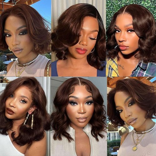 28 30 32 inch #4 Color Body Wave Bundles Brown Human Hair Bundle Color #4 Bundle Human Hair Dark Brown Body Wave 3 Bundles