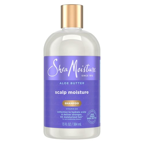 SheaMoisture Scalp Moisture Shampoo - Hydrating Aloe Butter & Vitamin B3 for Healthy Hair | 13 oz