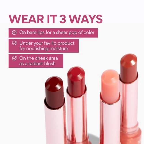 innisfree Dewy Tint Lip Balm with Hyaluronic Acid & Ceramides, Korean Hydrating Tinted Balm, Baby Pink Shade