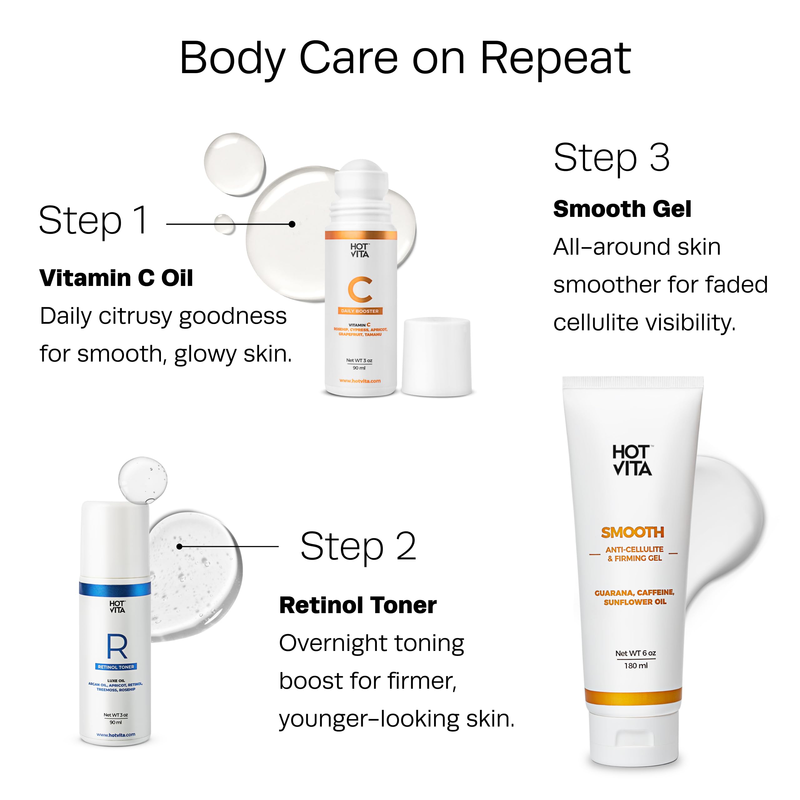 Vitamin C Body Oil for Women – Hydrating & Brightening Body Oil, Lightweight Moisturizing Skin Oil for Dry Skin, Body Glow Oil for After Shower Use