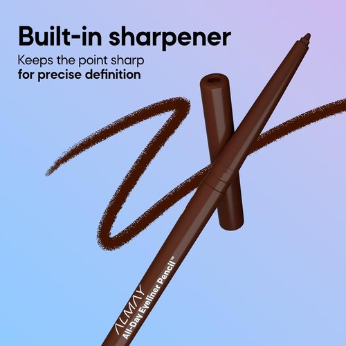 Almay All-Day Eyeliner Pencil - Hypoallergenic, Long-Wearing & Water Resistant, 205 Black, 0.01 oz