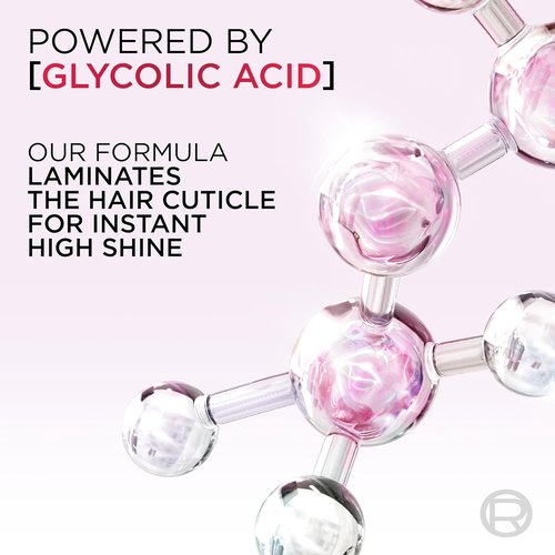 L'Oreal Paris Elvive Glycolic + Gloss Leave-In Hair Serum - Smooth Dull Hair to High-Shine | 4.4 Fl Oz