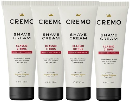Cremo Original Shave Cream, Astonishingly Superior Shaving Cream for Men, 6 Fluid Ounce (4 Pack)