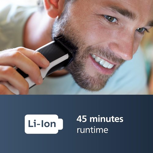 Philips Beard Trimmer 3000 Series - Lift & Trim Technology for Effortless Grooming | Model BT3206/14