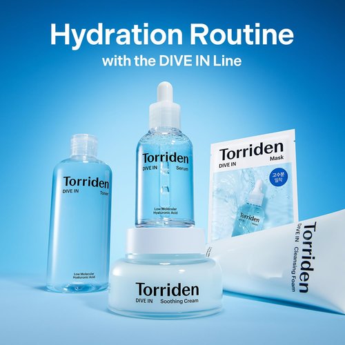 Torriden DIVE IN Serum 1.69 fl.oz. + Soothing Cream (Jar) 3.38 fl.oz. | Hyaluronic Acid Care Set | Valentine's Gift for Women | Deep Hydrating Skin Care to Get Glass Skin