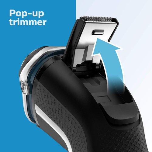 PHILIPS Electric Shavers for Men, Series 3000, Mens Shavers Electric Cordless Rechargeable, Wet & Dry Shaver with Pop-up Trimmer, and Storage Case