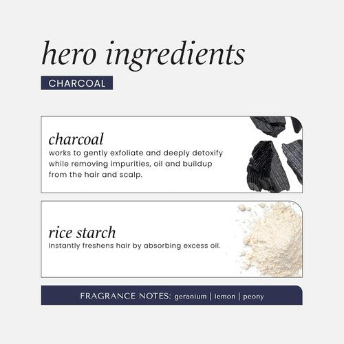 HASK Charcoal Dry Shampoo - Purifies & Detoxifies Hair, Absorbs Oil, Sulfate-Free | 8.1oz