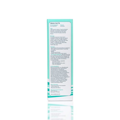 CoTZ Skincare | Flawless Complexion | Lightly Tinted | Facial Mineral Sunscreen Broad Spectrum SPF 50; 2.5 oz / 70 g