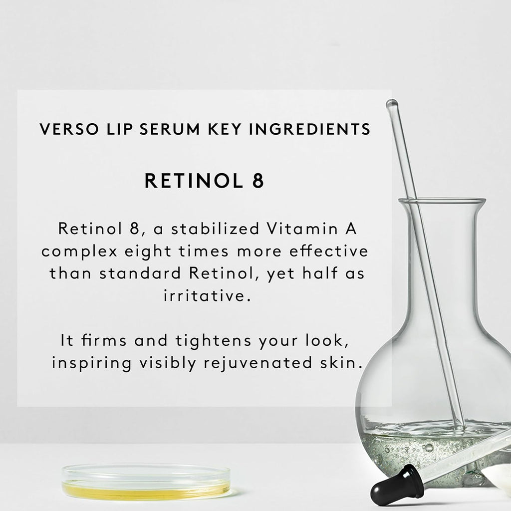 Verso Lip Serum - Hydrating Formula for Soft, Plump Lips | 0.5 Fl Oz