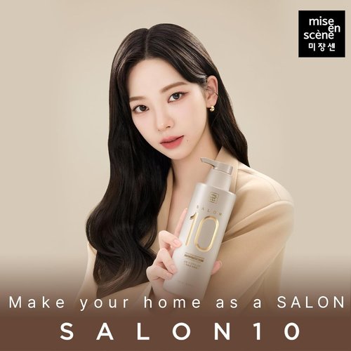 Mise En Scene Salon 10 Protein Shampoo - Restorative Formula for Damaged Hair, 16.9 Fl. Oz.
