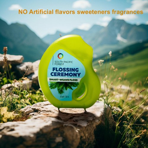 Flossing Ceremony | Expanding Woven Dental Floss | Smart-Weave Floss | Vegan | Natural | Non-Toxic & PFAS Free | Eucalyptus & Manuka | Hilo Dental para Dientes | 55 Yards x 9 Units (Refills Only)