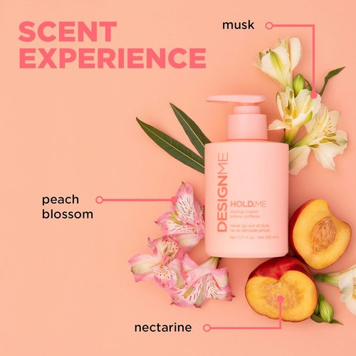 Design.Me HOLD.ME Styling Cream - Hydrating Hair Smoothing Cream for Sleek Blowouts | Tames Frizz & Adds Shine