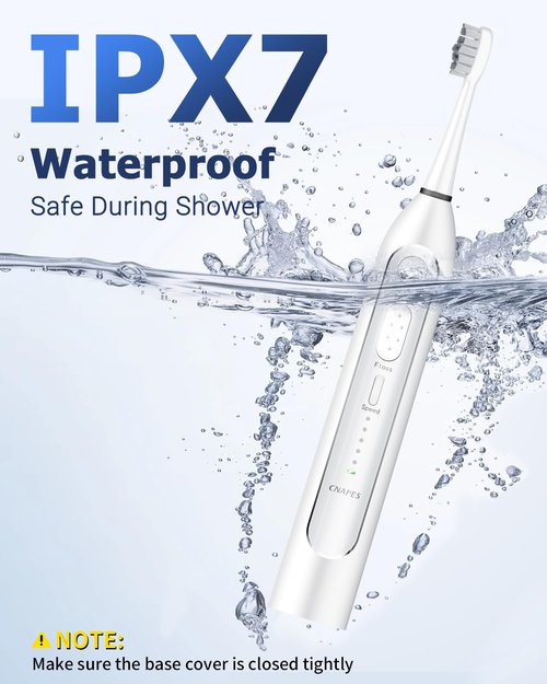 Electric Toothbrush with Water Flosser 3-in-1 Combo, Professional Sonic Toothbrush for Adults, 3 Brush Modes+5 Floss Speeds, Rechargable, 2.0 Flossing Toothbrush for Oral Care, Portable Travel Case
