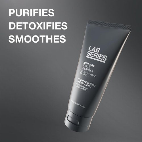 Lab Series Max LS Anti-Age Cleanser - Foaming Face Wash for Men - Detoxifies Skin, 3.4 fl oz