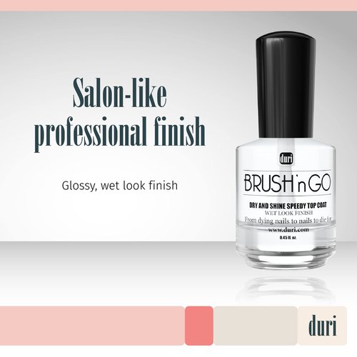 duri Brush’n Go Dry and Shine Speedy Top Coat (Brush'N Go (Pack of 2))