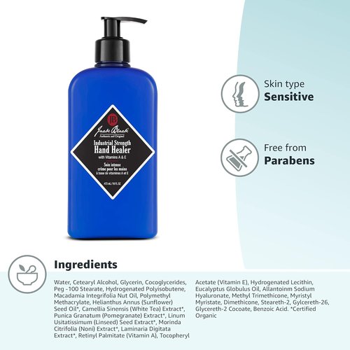 Jack Black Hand Healer & Lip Balm | Industrial Strength Moisturizer for Dry Skin