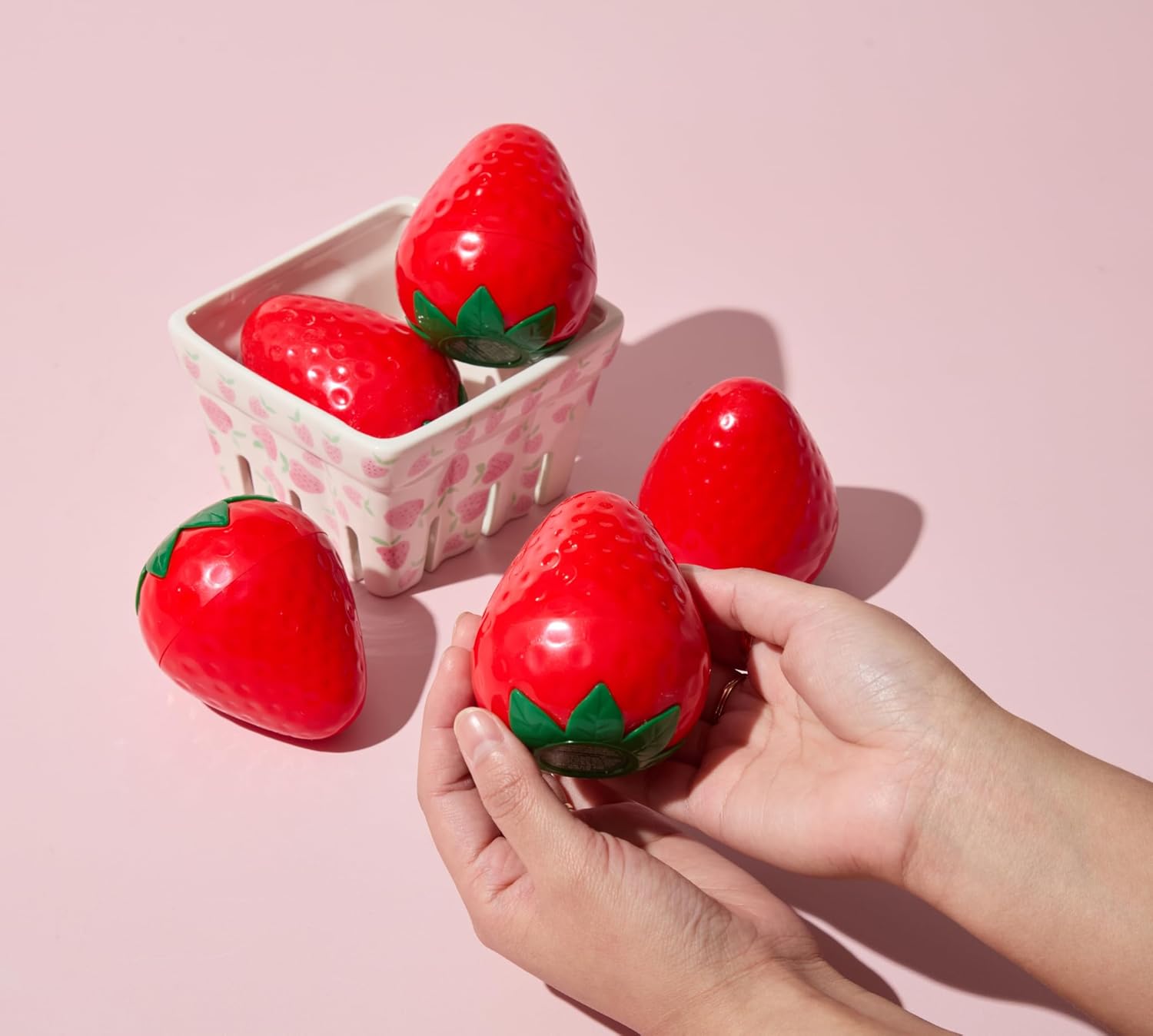 TONYMOLY Strawberry Hand Cream - Lightweight Hydrating Moisturizer with Shea Butter, 1.05 oz