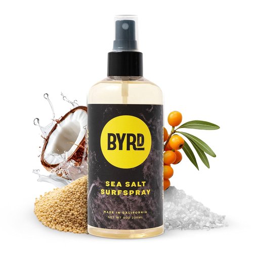 BYRD Sea Salt Surf Spray - Texturizing & Volumizing Coconut Scent for Hydrated Surfer Hair, 8 Fl Oz