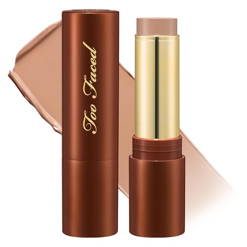 Too Faced Chocolate Soleil Bronzing Stick - Multi-Use Contour & Cream Bronzer, Lightweight Satin Finish, 0.28 Ounce