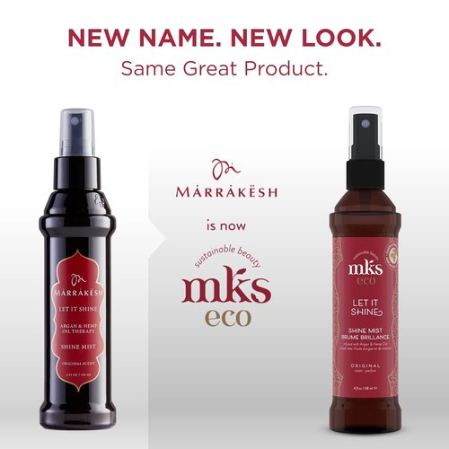 MKS Eco Let It Shine Shine Mist - 4 fl oz | Refreshes Shine, Smooths Frizz & Flyaways with Argan Oil