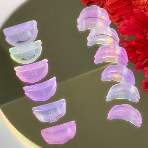 Lash Lift Shields U Curl 6 Size Lash Lift Lifting Pad Round Eyelash Lifting Shield Shiny Perm Rods Make Eyes Ultra Curl Flexible Pads Extreme Rod 100 Use Elastic Lami Perming Roller Anti Tint Stain