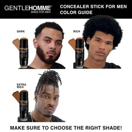 Skiennix Concealer Stick with Brush - Erase Dark Circles & Flaws - Dual-Sided Full Coverage (Medium)