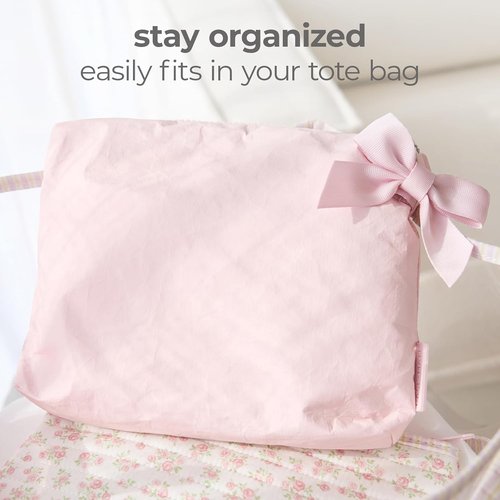Case-Mate Essential Crinkle Makeup Bag - Waterproof Travel Pouch for Toiletries & Beach Essentials
