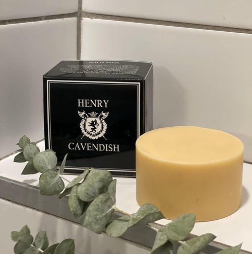 Henry Cavendish Himalaya Shaving Soap - All-Natural Shea Butter & Coconut Oil | Long-Lasting 4 oz Puck